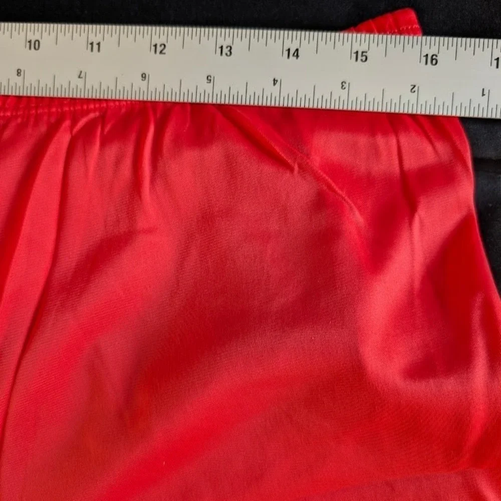 Vintage 60'S Henson Kickernick‎ Pajama Set Women's M Red Nylon Made in USA